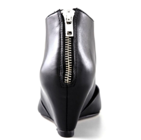 Loeffler Randall Black Annie Cutout Bootie Wedges - Picture 3 of 8